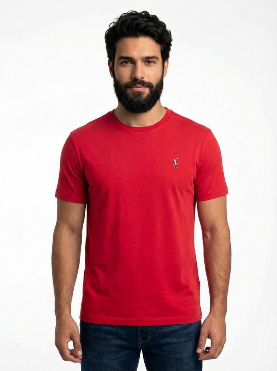 Camiseta RL Essential Small Pony Colorido - Vermelha