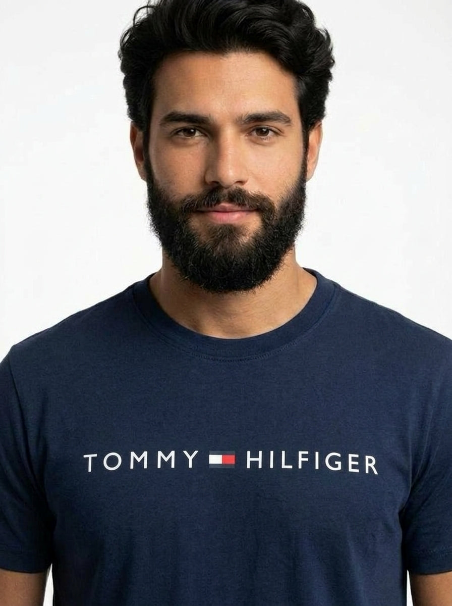 Camiseta TH Urban Line Statement - Azul Marinho