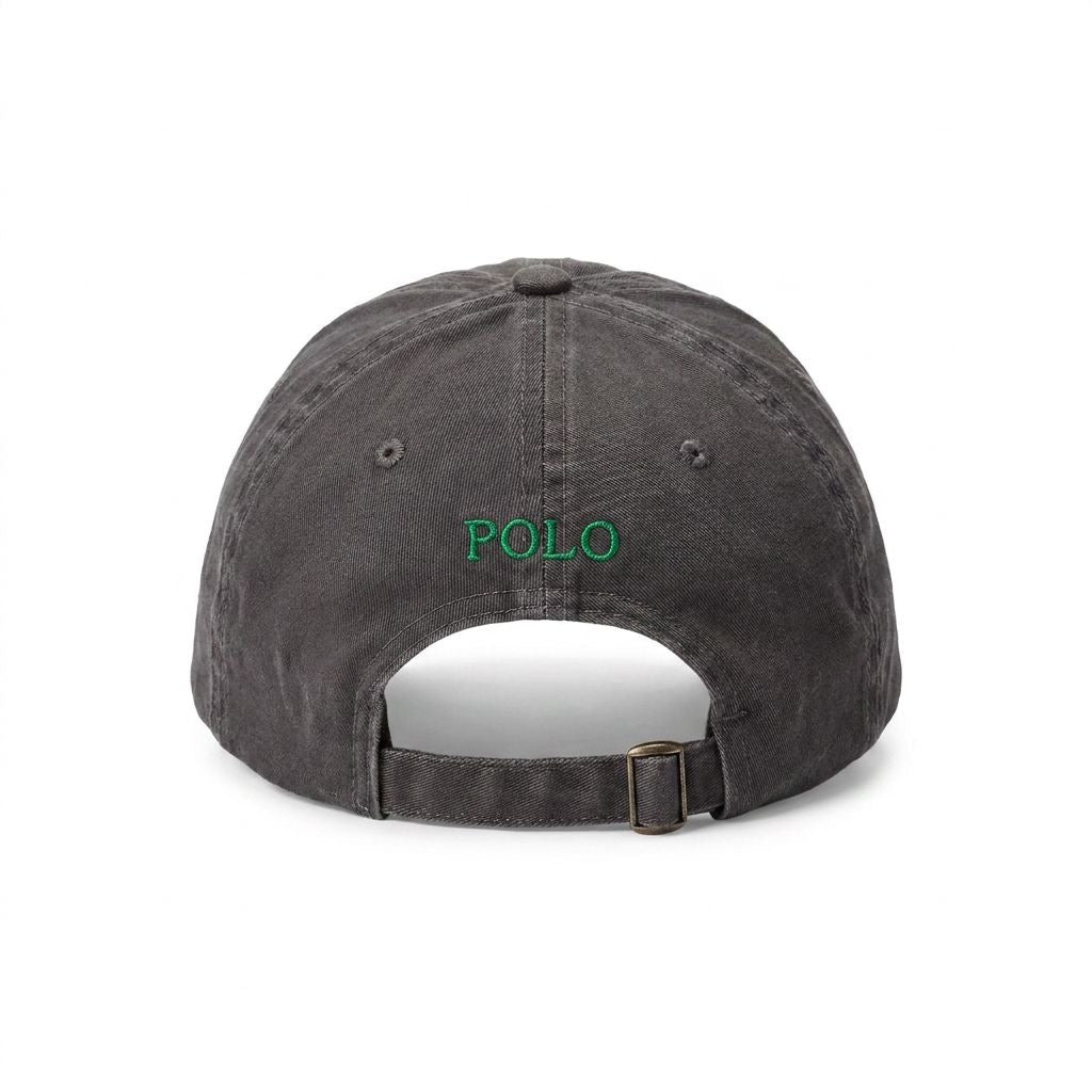 Boné Polo RL Classic - Chumbo Small Pony Verde