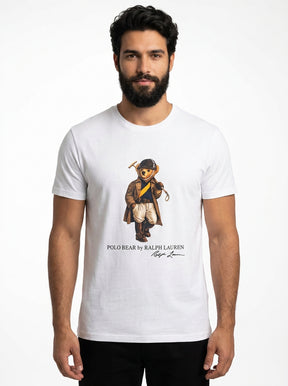 Camiseta RL Iconic Bear Polo Club - Branca
