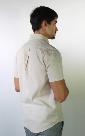 Camisa Social Manga Curta RL - Areia