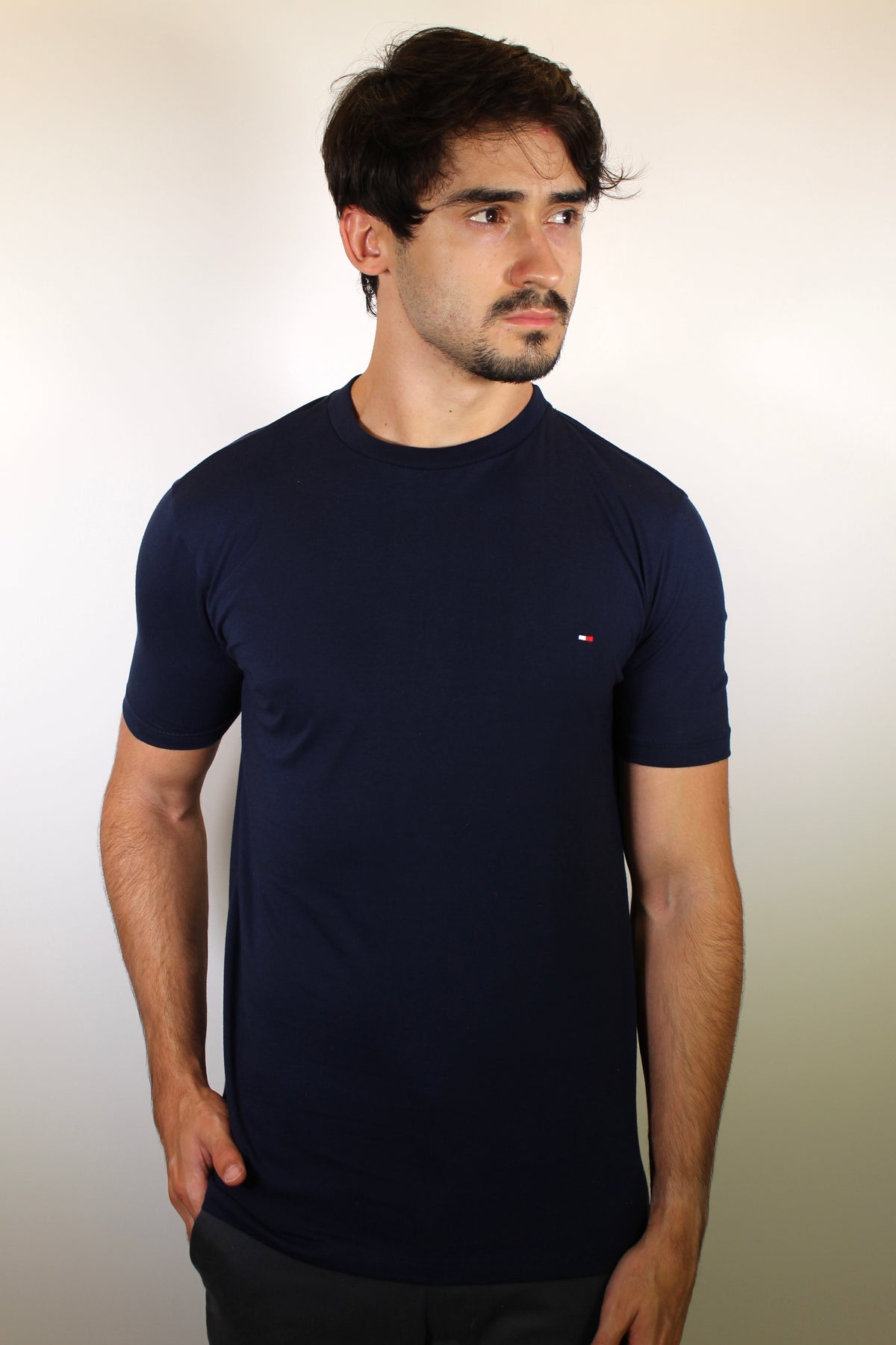 Camiseta TH Masculina Classic Nape - Azul Marinho