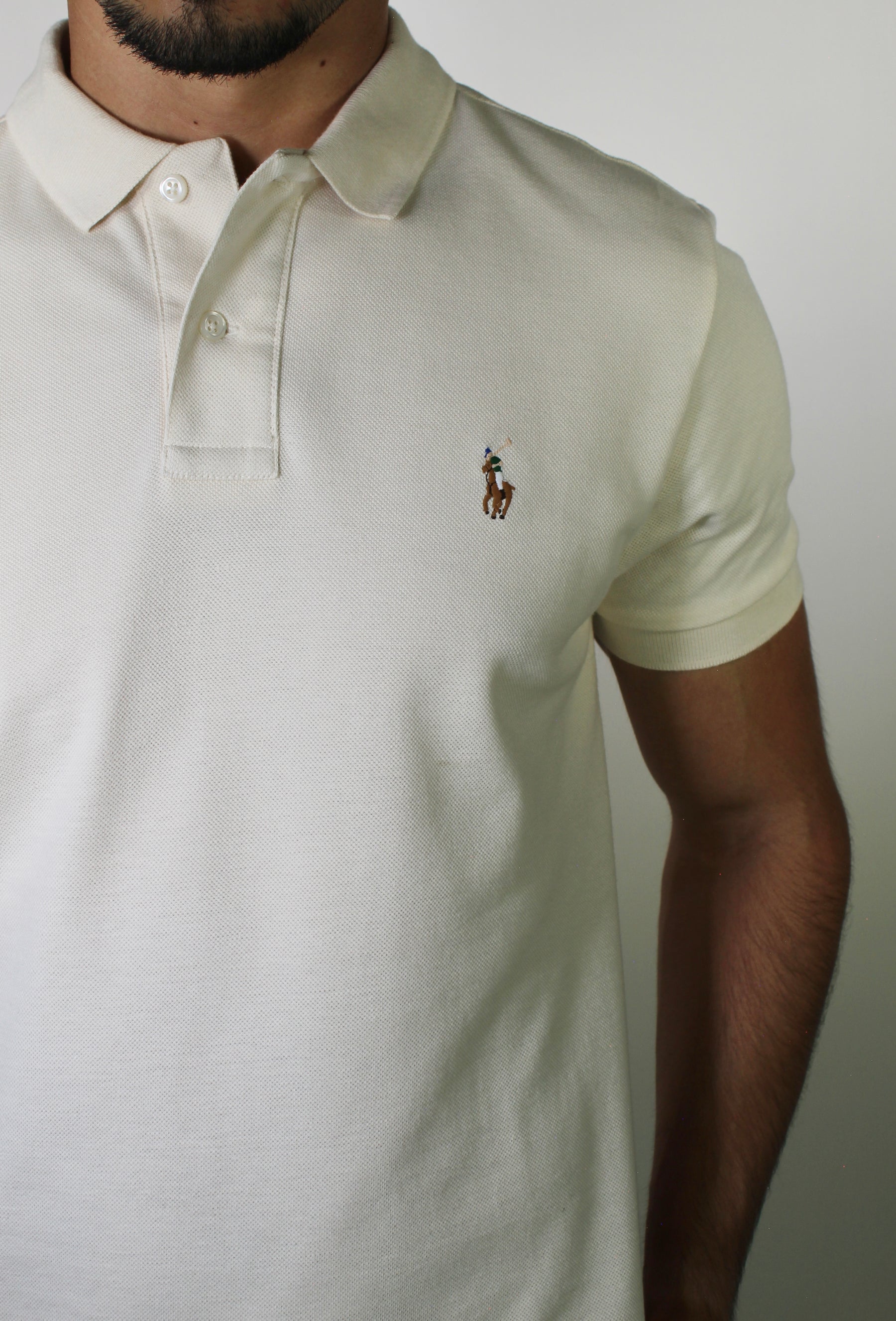 Camisa Gola Polo RL - Bege Small Pony Colorido