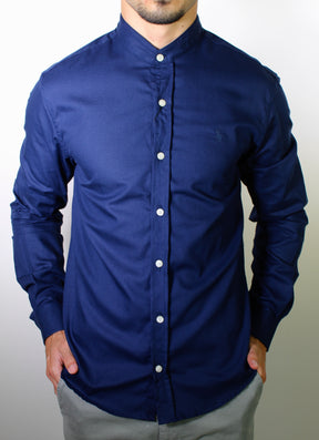 Camisa RL Manga Longa Gola Padre - Azul Marinho