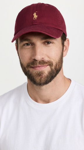 Boné Polo RL Classic - Bordô Small Pony Cáqui