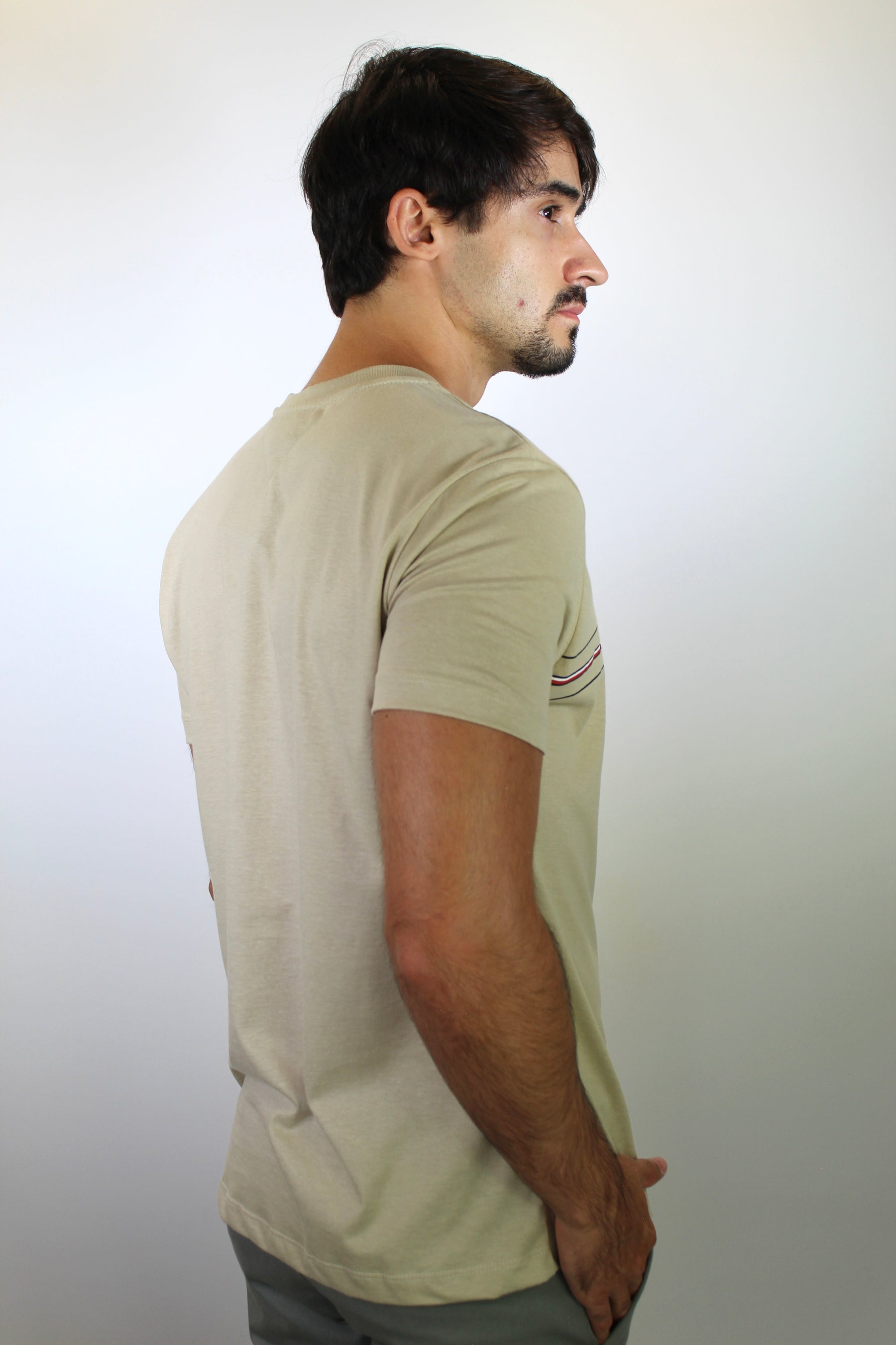 Camiseta TH Nautic Stripe - Cáqui