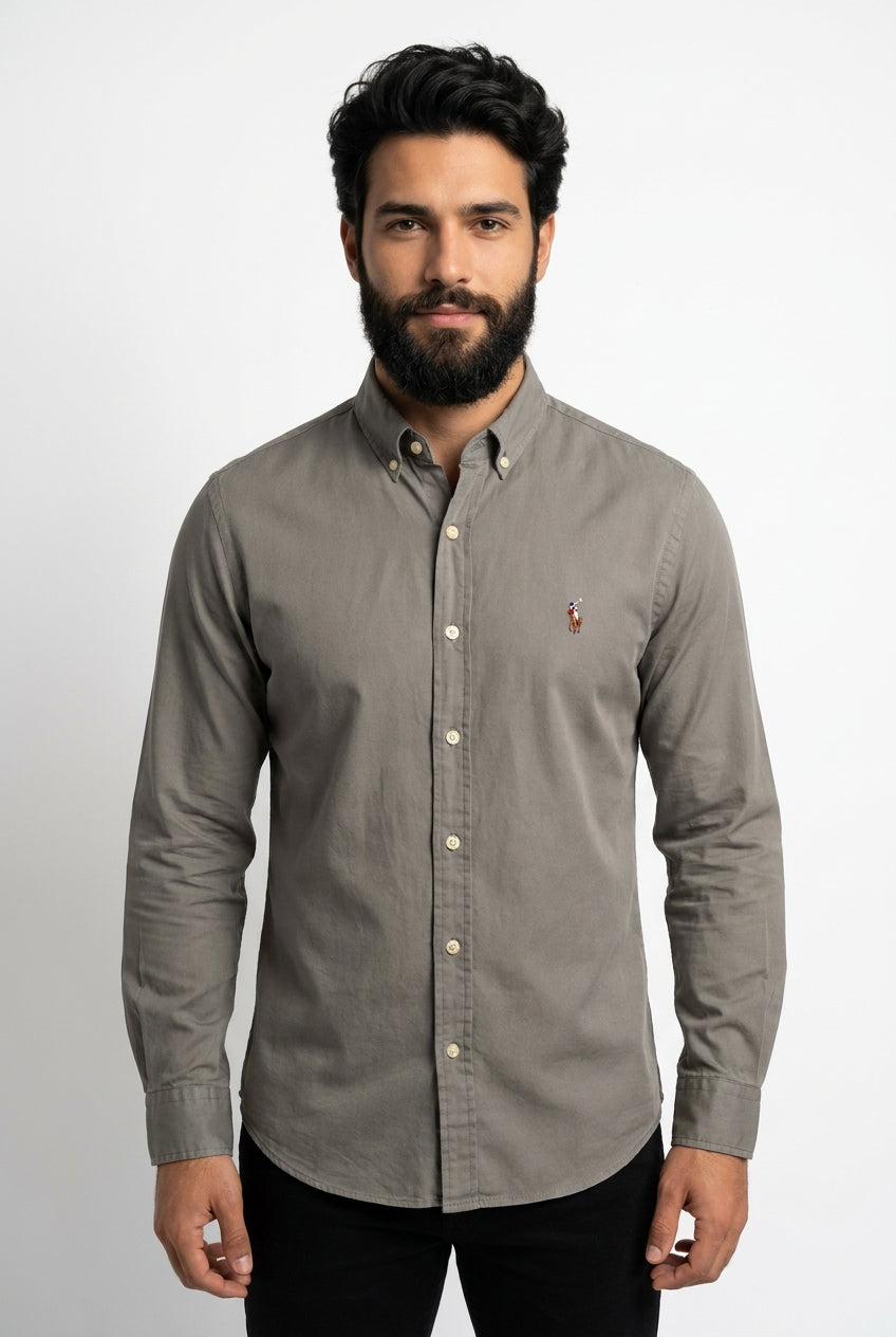 Camisa Social RL Lisa Manga Longa - Verde Oliva