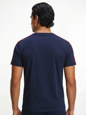 Camiseta TH Shoulder Stripe - Azul Marinho