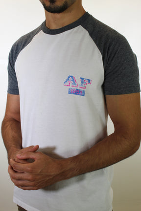 Camiseta Abercrombie Raglan Tee 1892 - Branca
