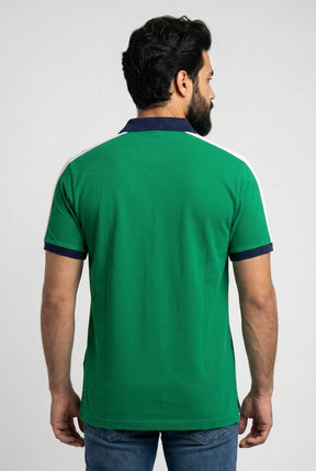 Camisa Gola Polo LCT Legacy Contrast Zip - Verde