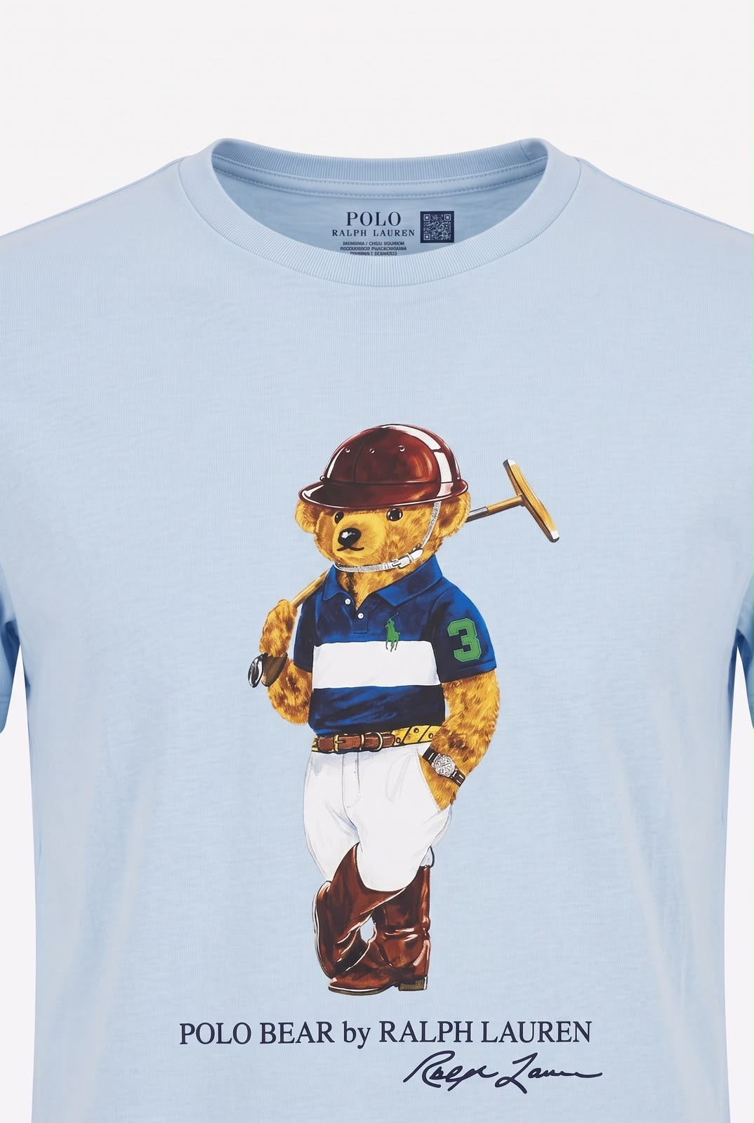 Camiseta RL Sport Icon Polo Rider Bear - Azul Serenity