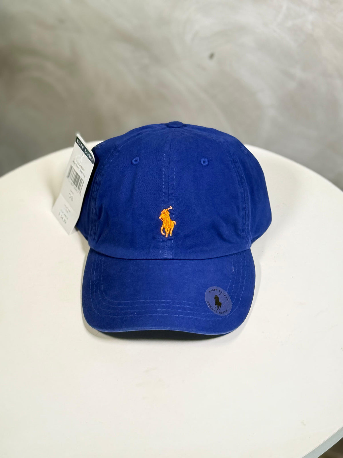 Boné Polo RL Classic - Azul Royal Small Pony Laranja