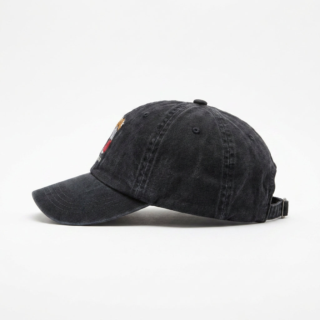 Boné Polo RL Golf Bear - Preto Estonado