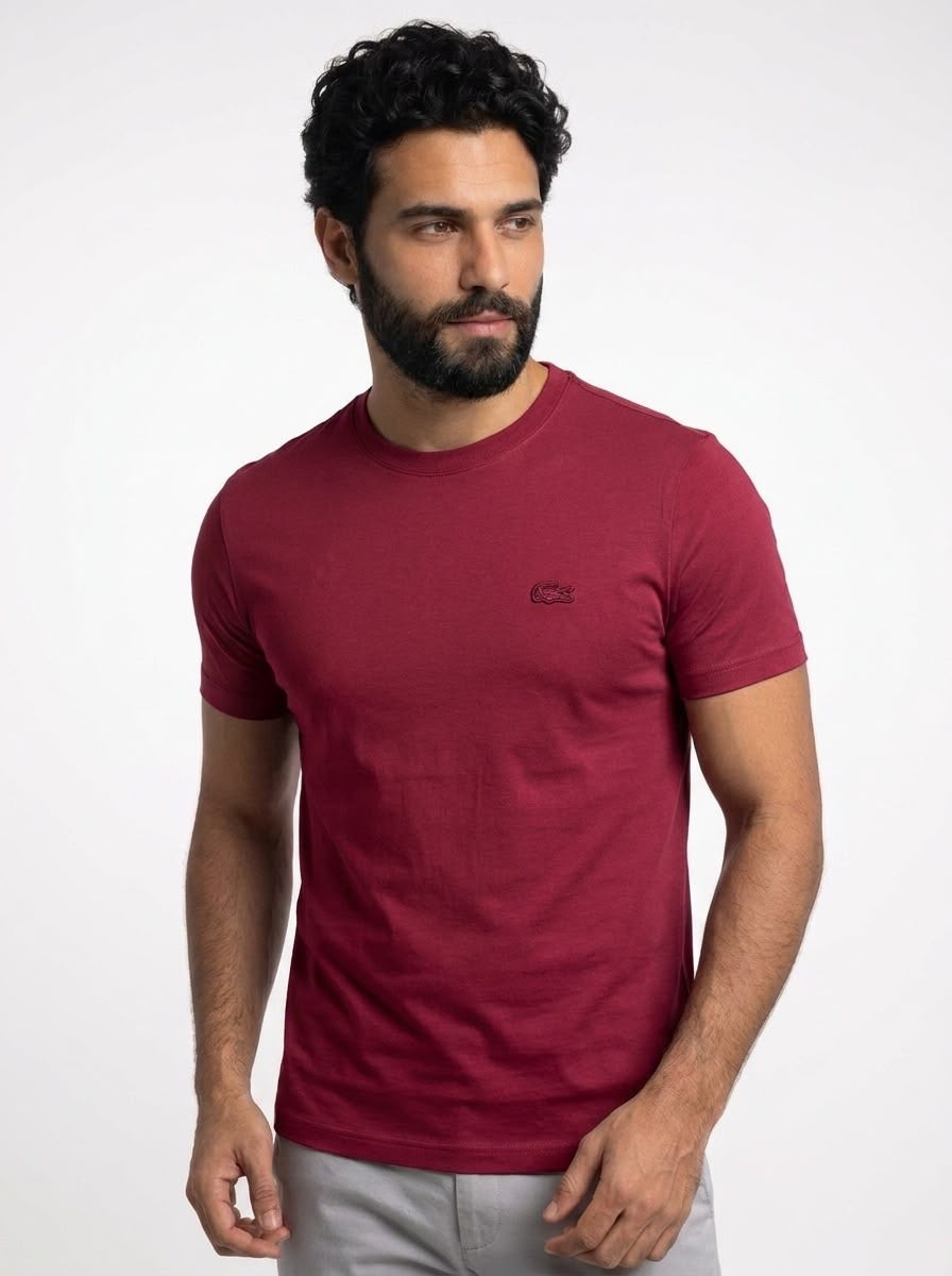 Camiseta LCT Monochrome Croc - Bordô