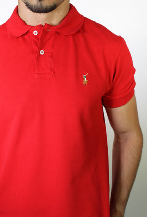 Camisa Gola Polo RL - Vermelha Small Pony Colorido