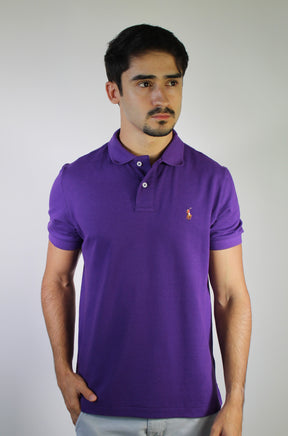 Camisa Gola Polo RL - Roxa Small Pony Colorido