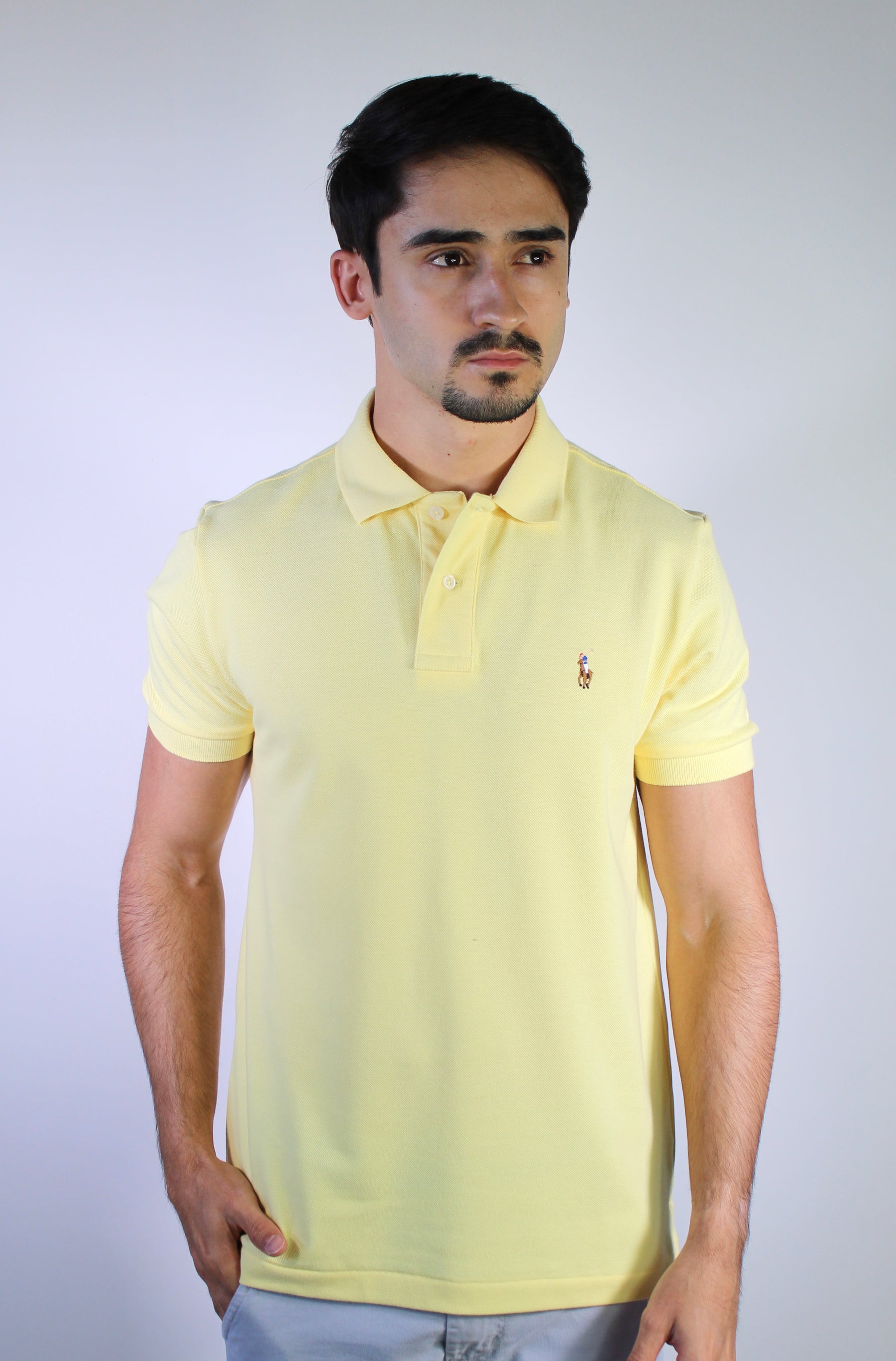 Camisa Gola Polo RL - Amarela Small Pony Colorido