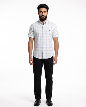 Camisa Manga Curta RL - Liverpool Classic Xadrez Azul