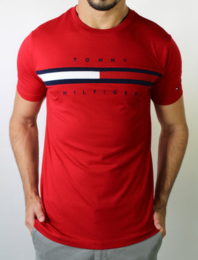Camiseta TH Flag Stripe - Vermelha