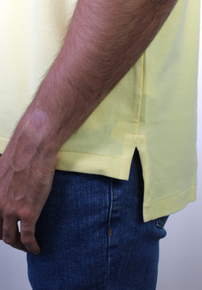 Camisa Gola Polo RL - Amarela Small Pony Azul