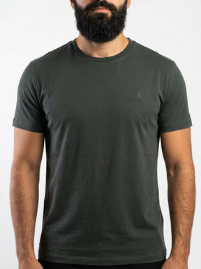 Camiseta RL Monochrome Icon - Verde Musgo
