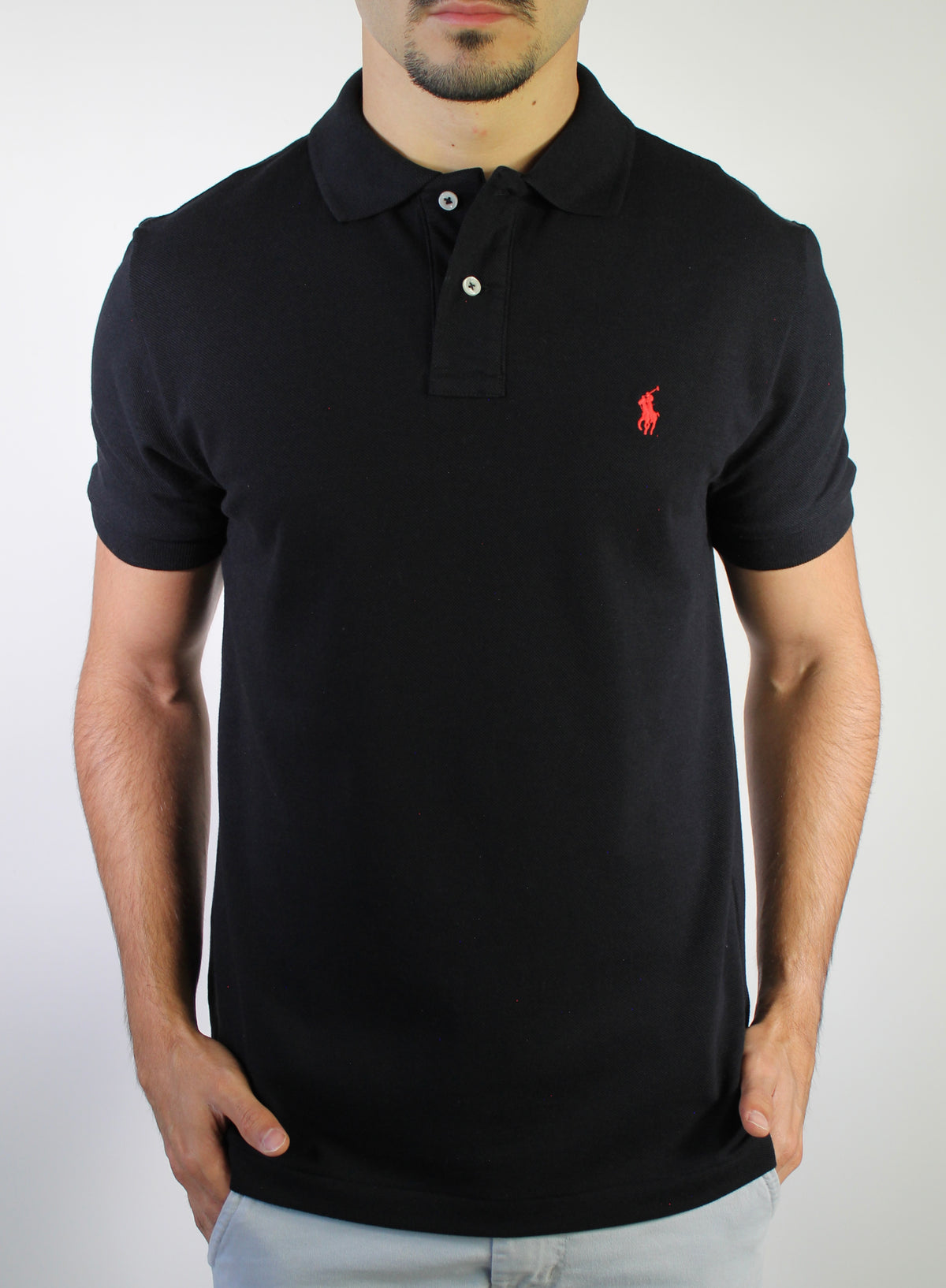 Camisa Gola Polo RL - Preta