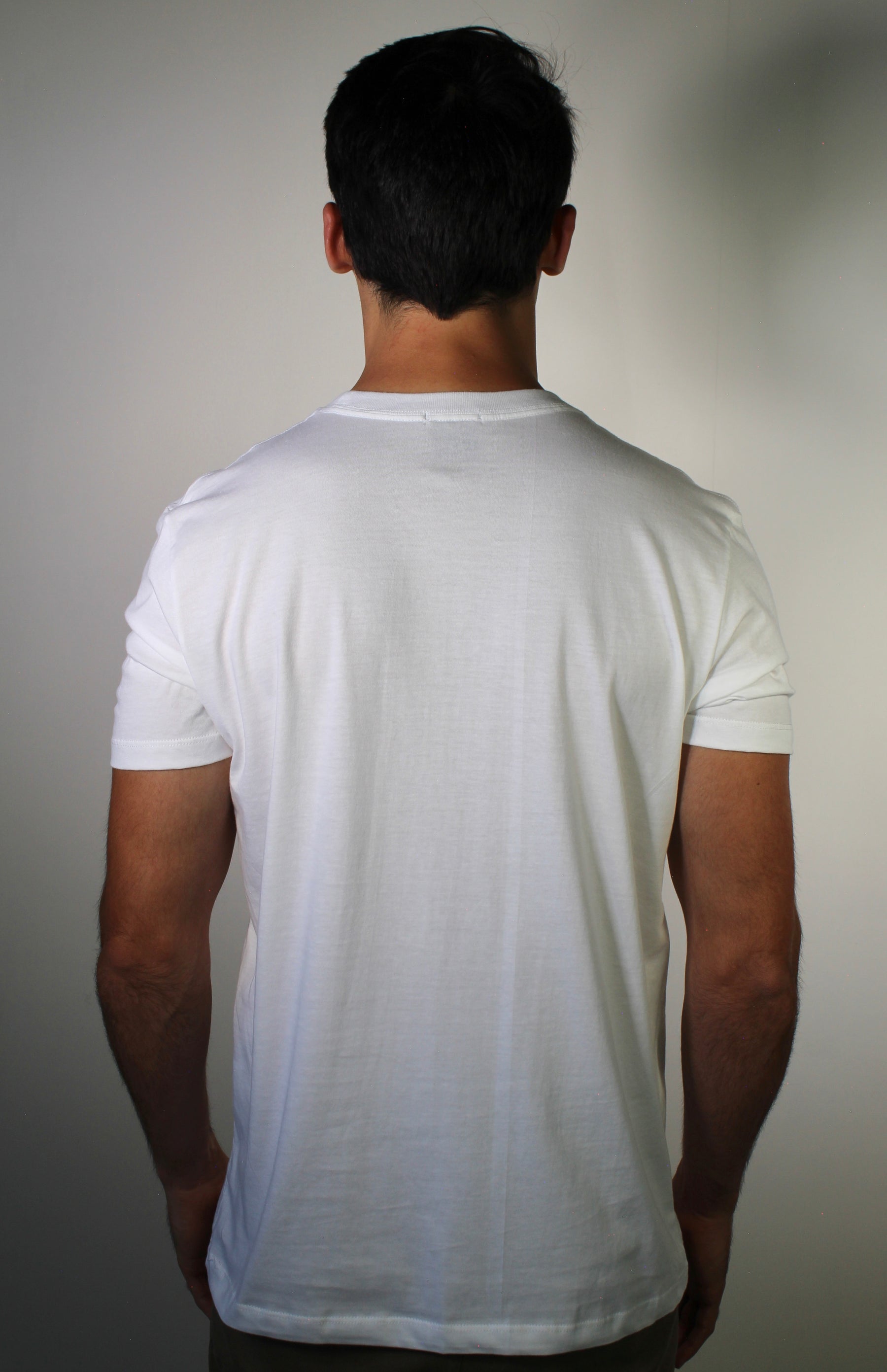 Camiseta Boss Striped Logo - Branca