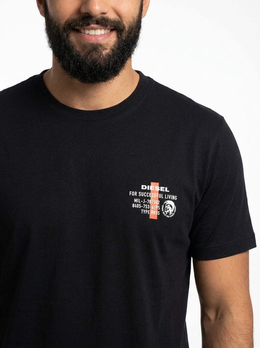 Camiseta DSL Factory Label - Preta
