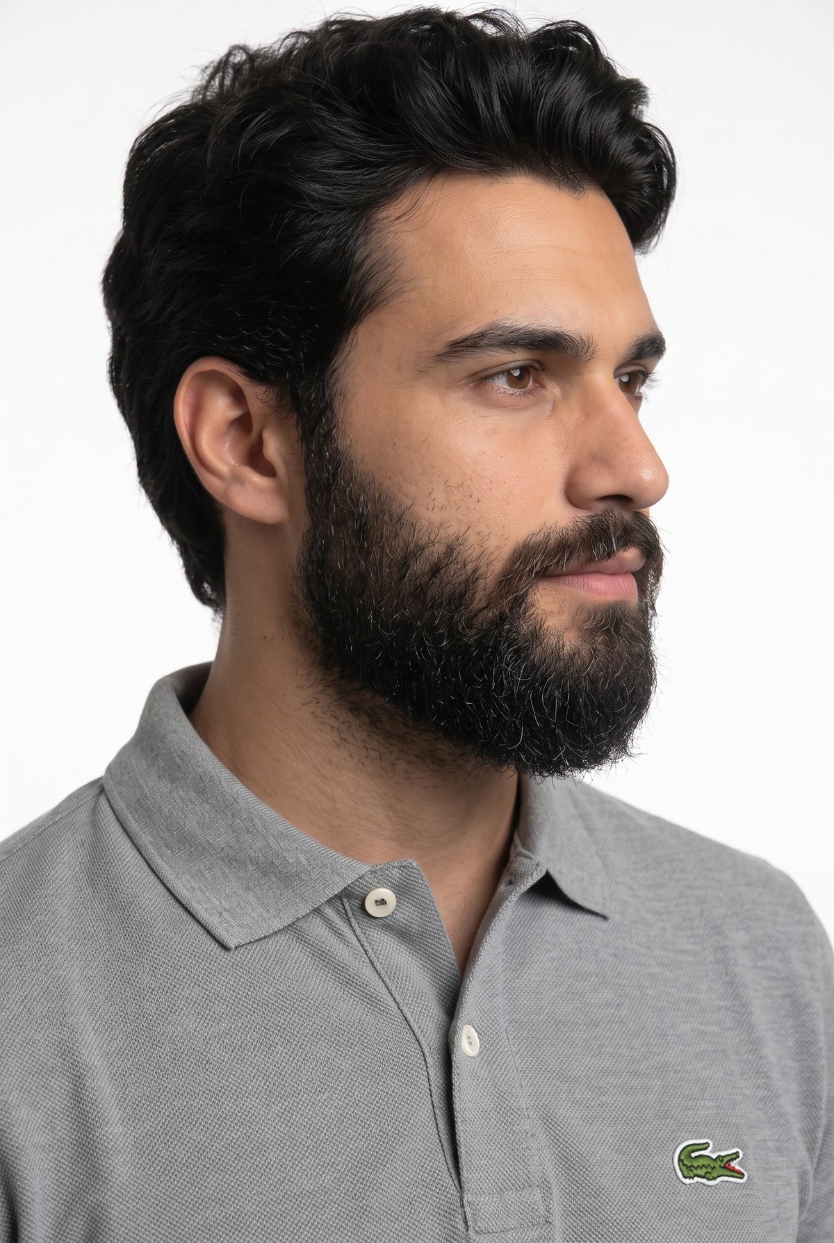 Camisa Gola Polo LCT – Cinza Chumbo