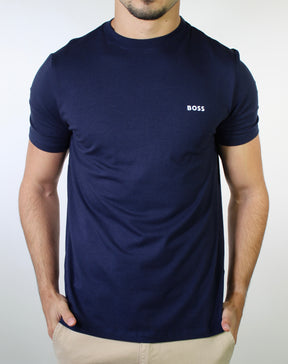 Camiseta Boss Minimalist Side Logo - Azul Marinho