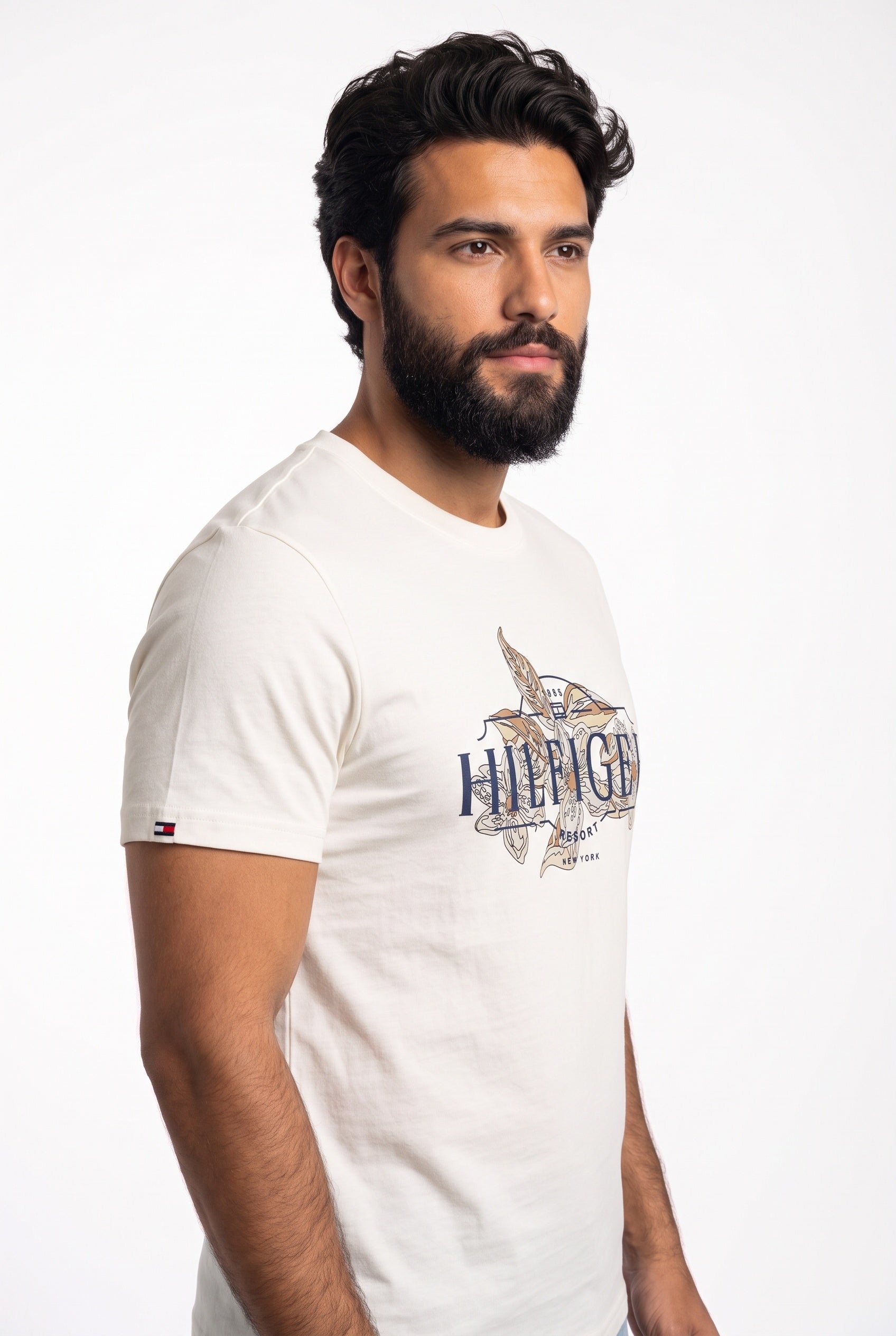 Camiseta TH Botanical Summer - Branca