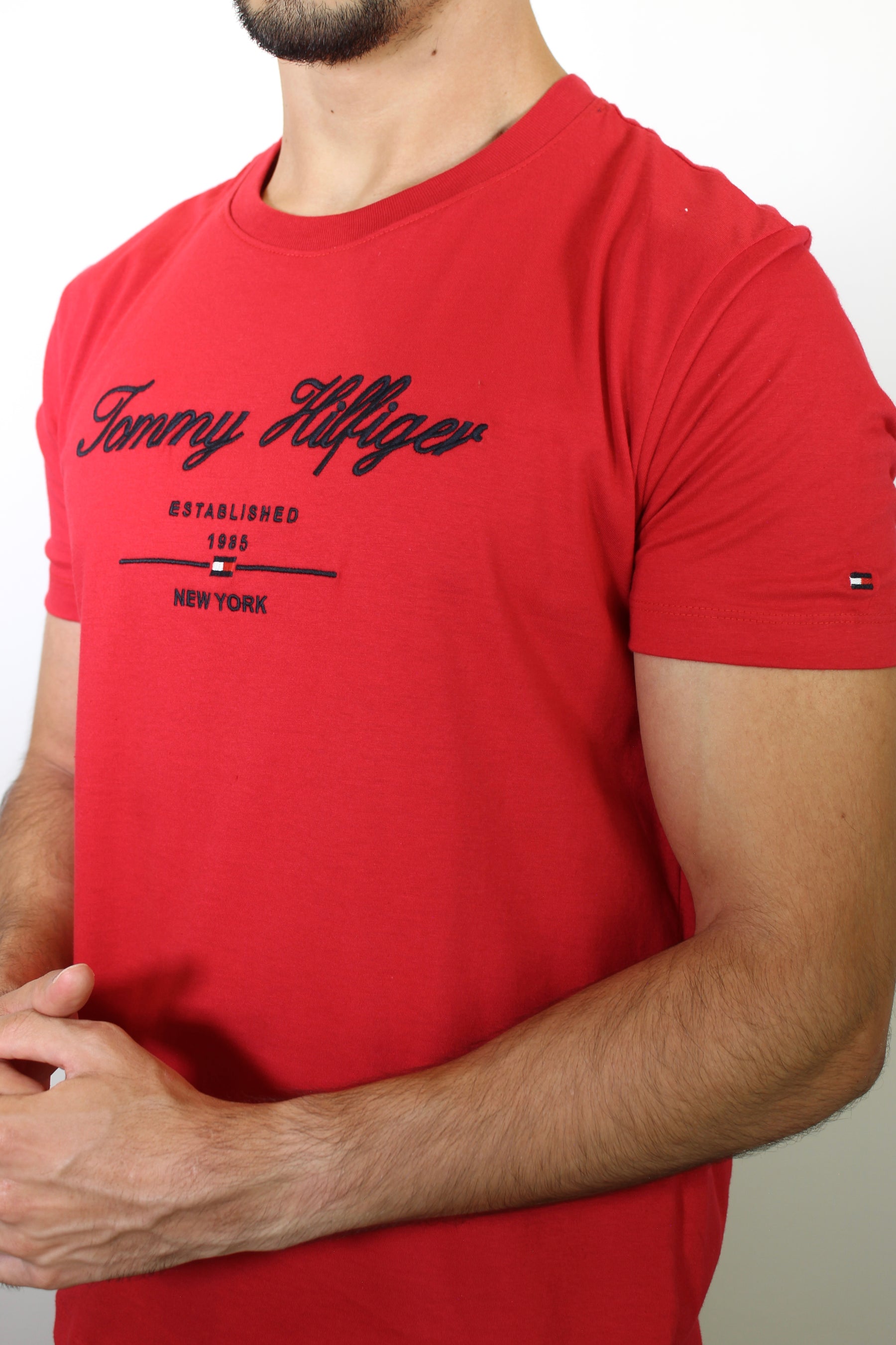 Camiseta TH Tommy Established 1985 NY - Vermelha