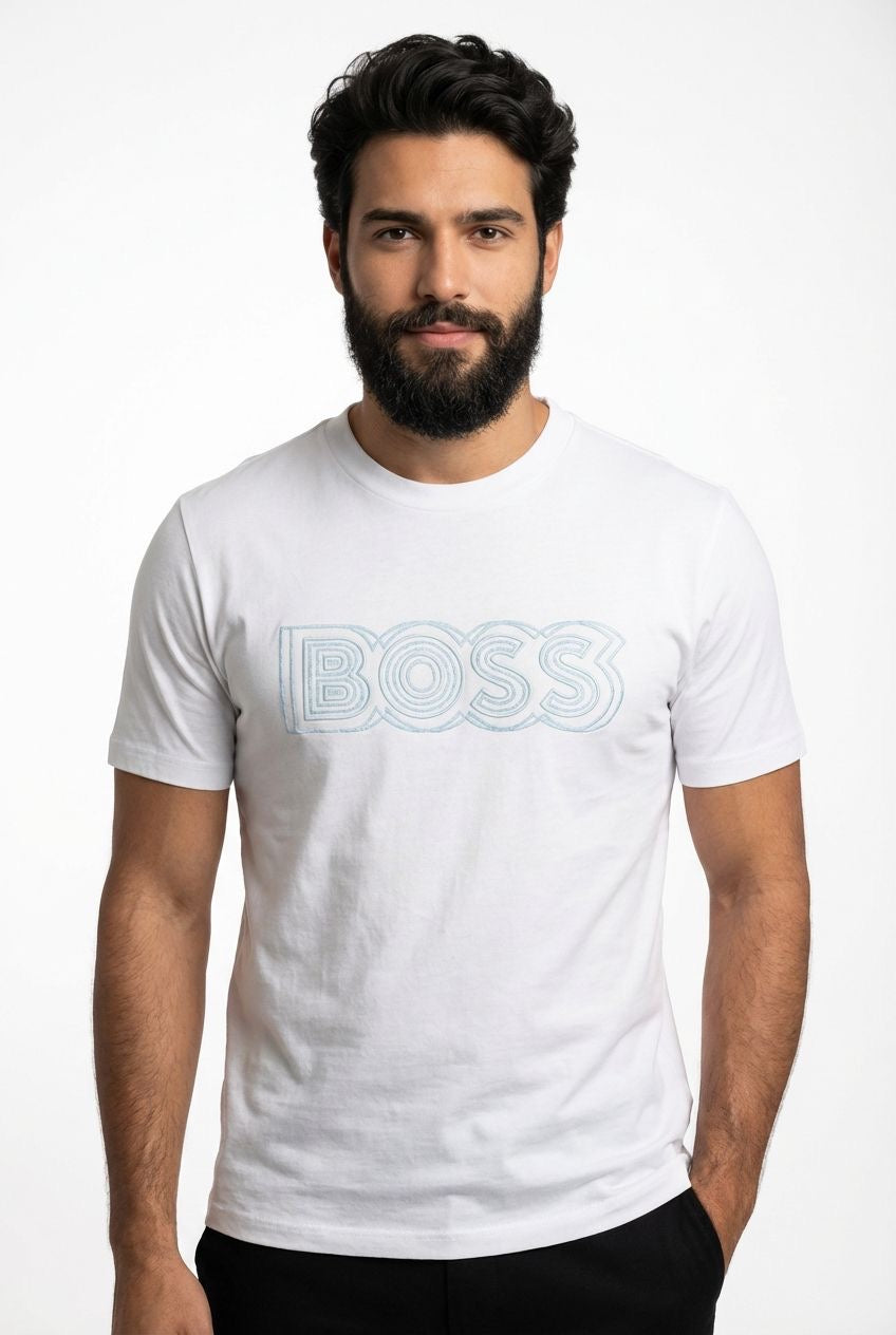 Camiseta Boss Outline Edition - Branca
