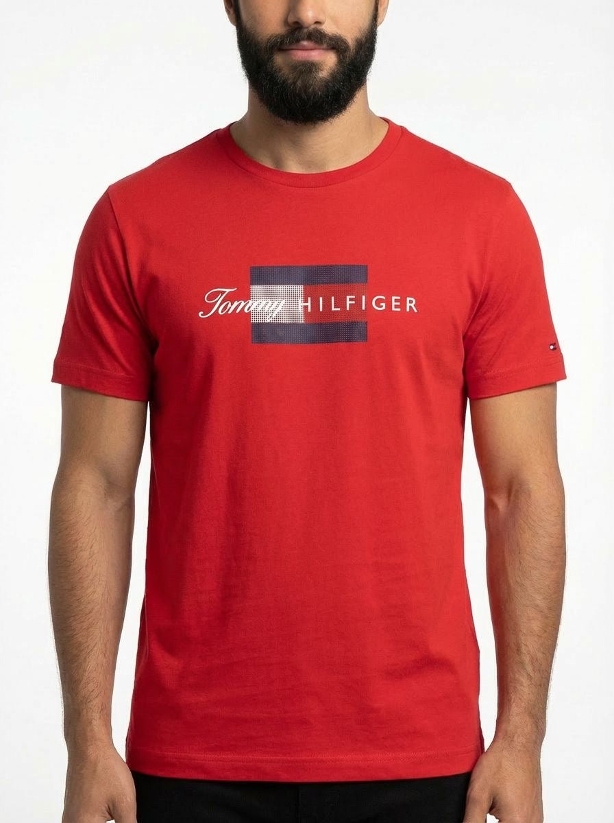 Camiseta TH Grid Flag Urban Concept - Vermelha