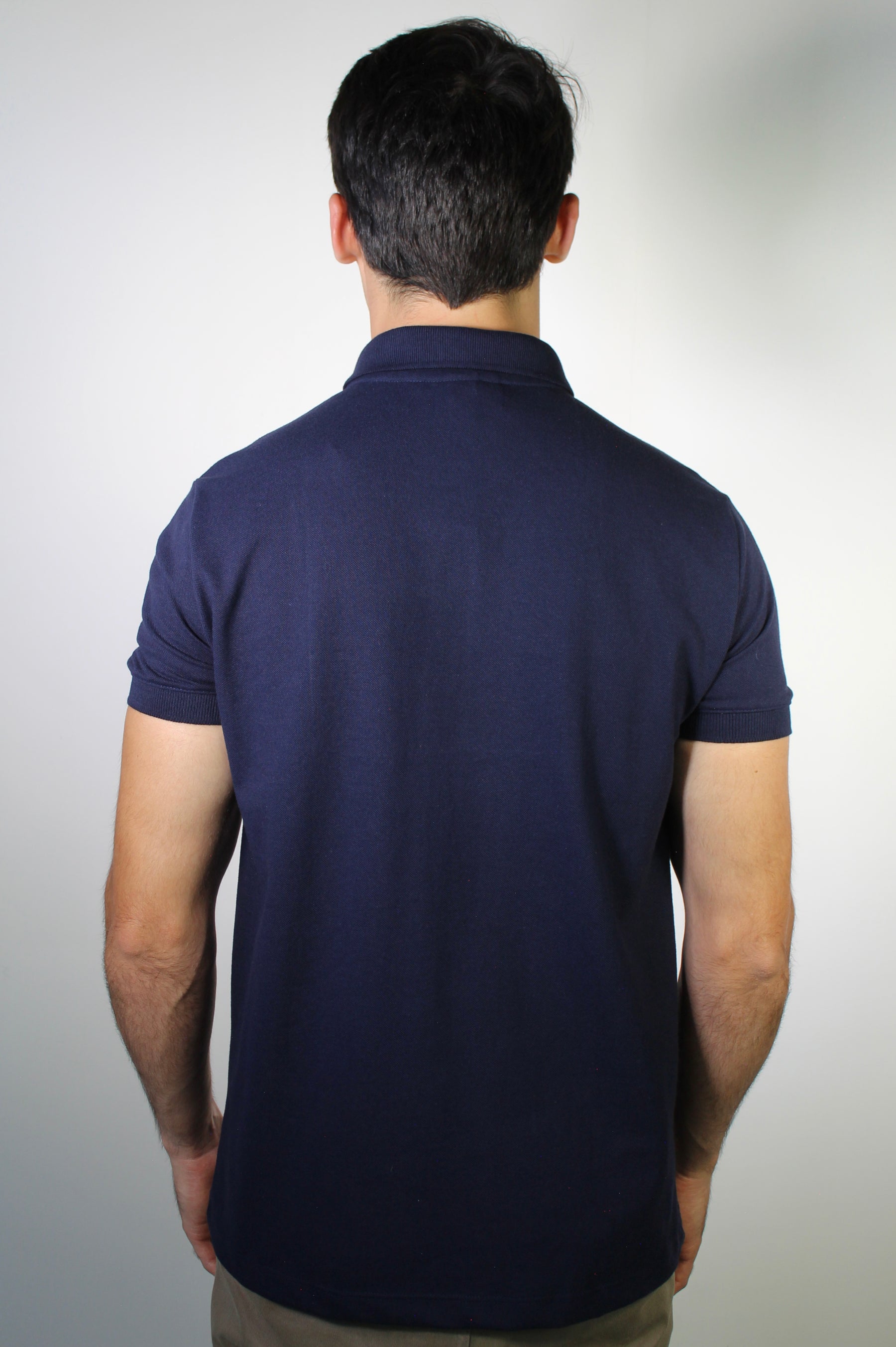 Camisa Gola Polo LCT Front Zipper - Azul Marinho