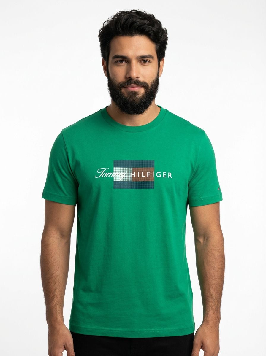 Camiseta TH Grid Flag Urban Concept - Verde Bandeira