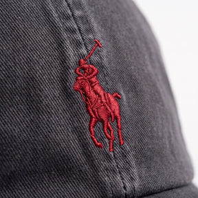 Boné Polo RL Classic - Chumbo Small Pony Vermelho