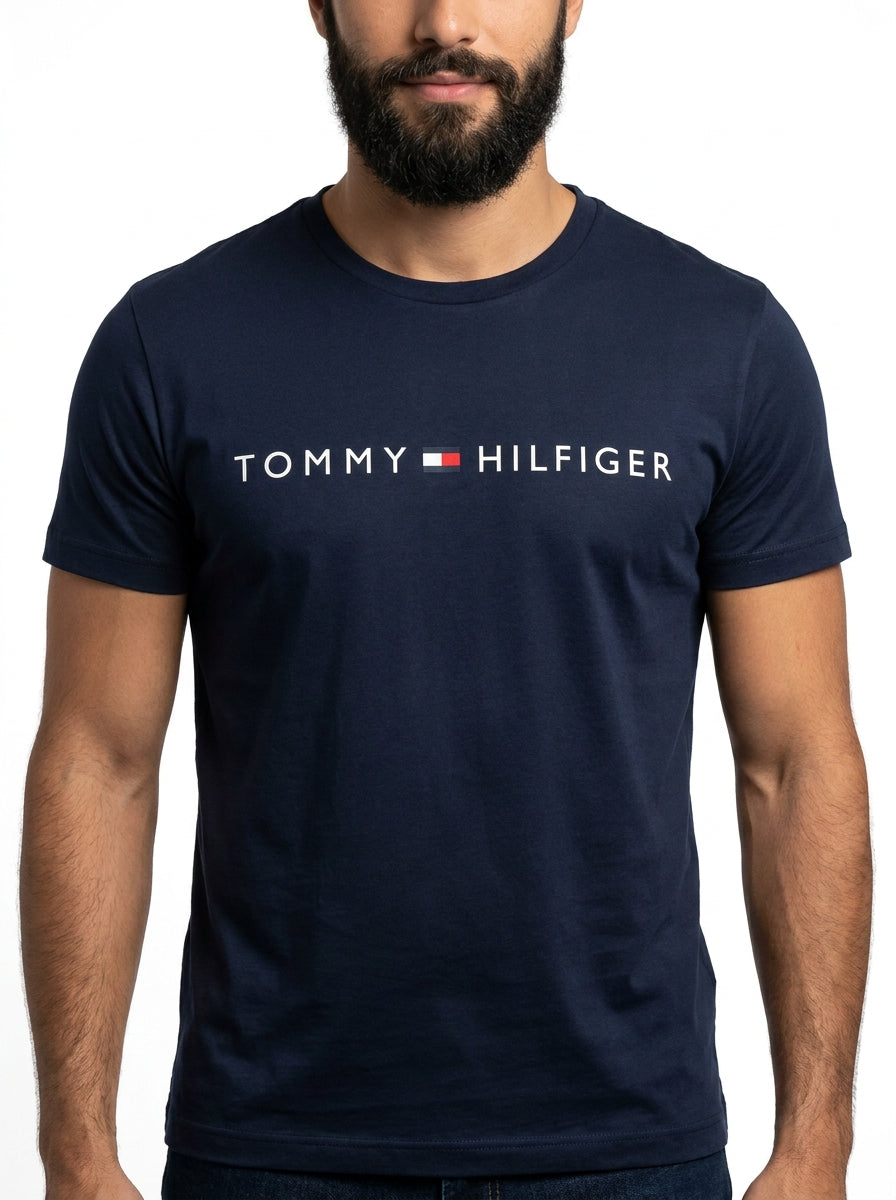 Camiseta TH Urban Line Statement - Azul Marinho