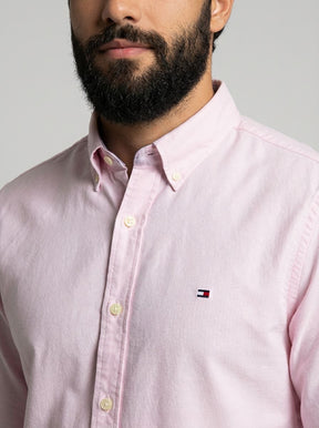 Camisa Social Lisa Manga Longa TH Classic  - Rosa