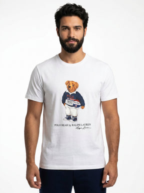Camiseta RL Iconic Bear Rugby Club - Branca