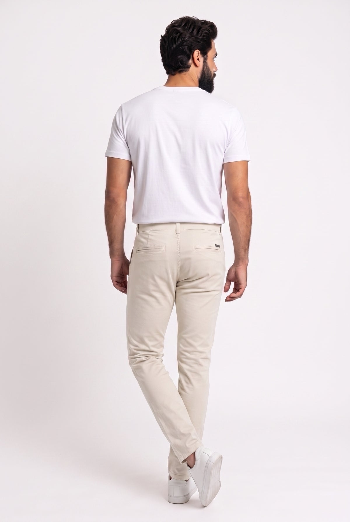 Calça Sarja Nobre Men - Creme