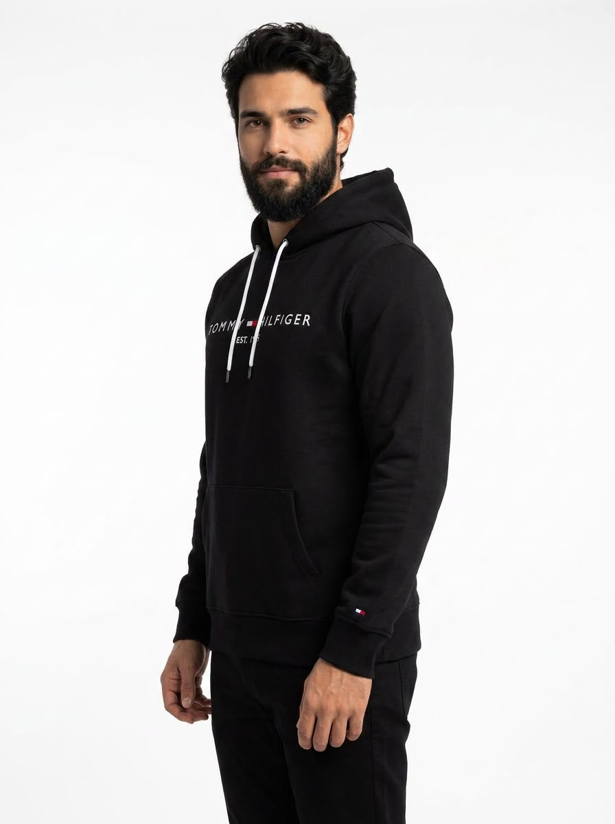 Moletom TH Est. 1986 Hoodie - Preto