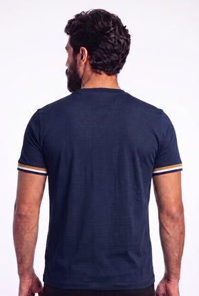 Camiseta Boss Tone Signature Line - Azul Marinho