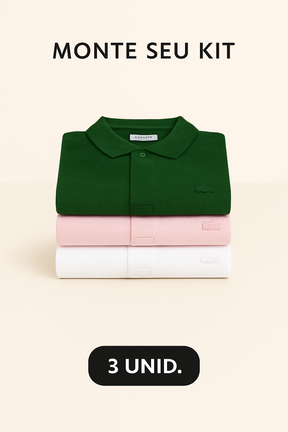 Combo 03 Camisas Gola Polo LCT Paris Signature