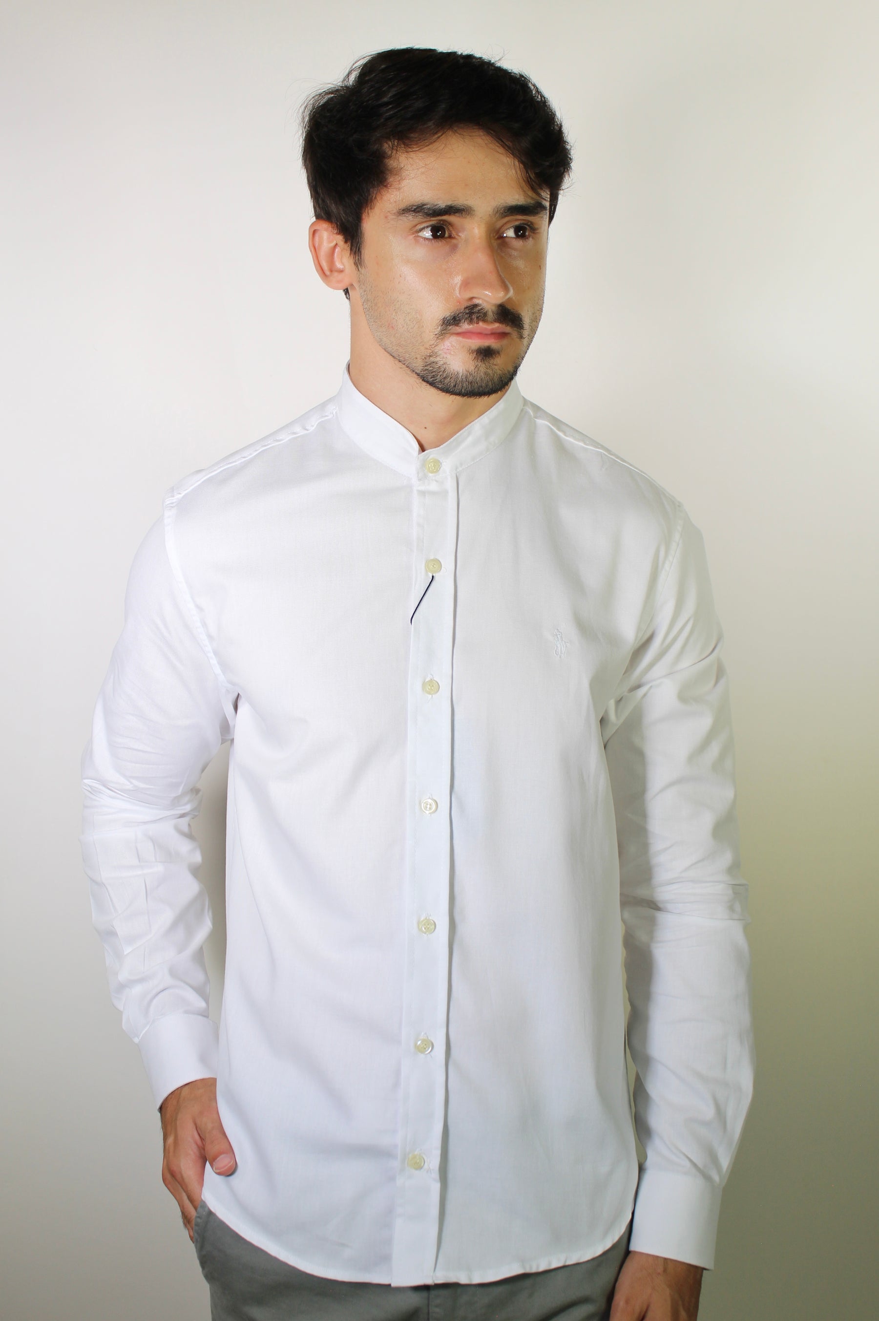 Camisa RL Manga Longa Gola Padre - Branca