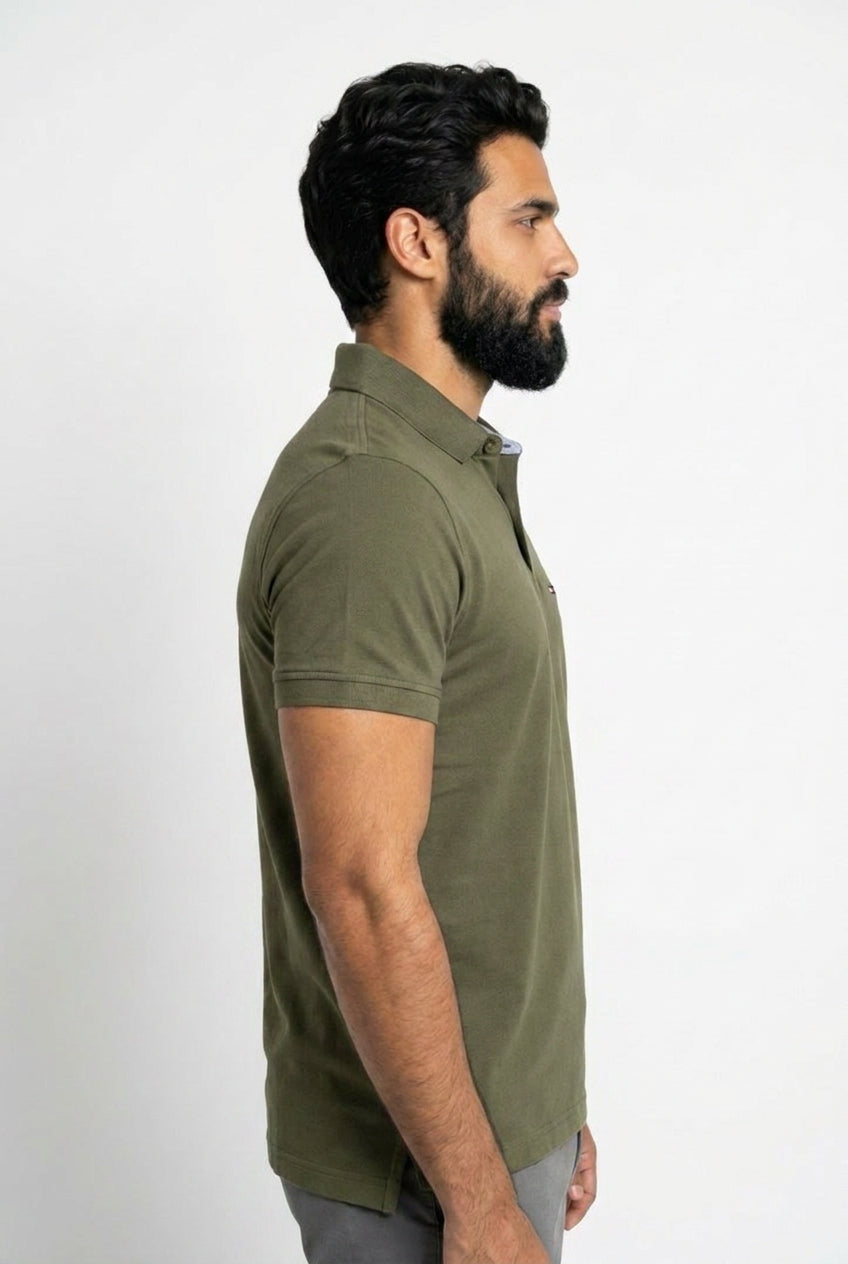 Camisa Gola Polo TH Masculina Coupe Sur Ivy - Verde Musgo