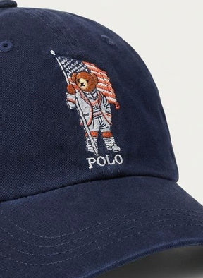 Boné Polo RL American Style Bear - Azul Marinho