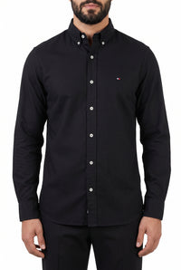 Camisa Social Lisa Manga Longa TH Classic  - Preta