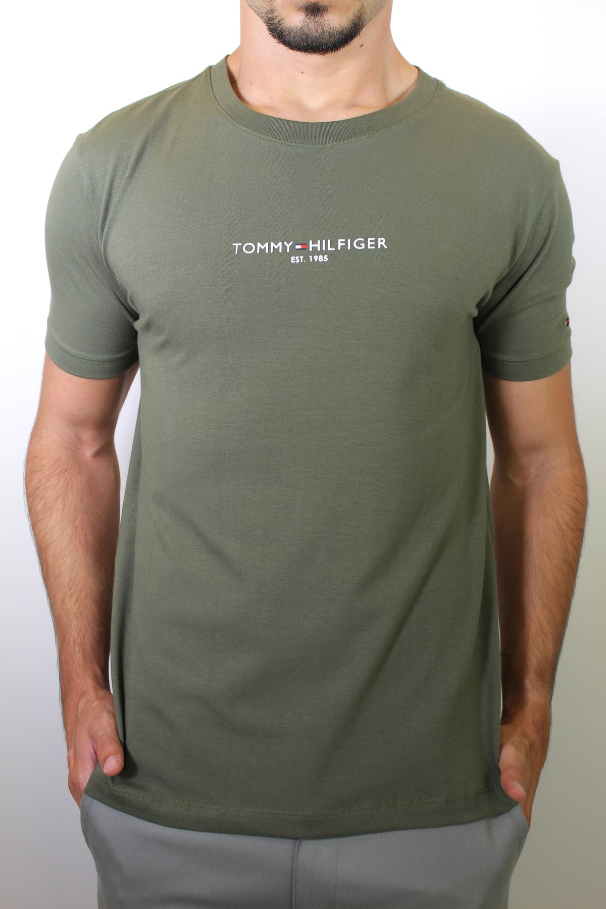 Camiseta TH Minimal Est. 1985 Logo - Verde Musgo