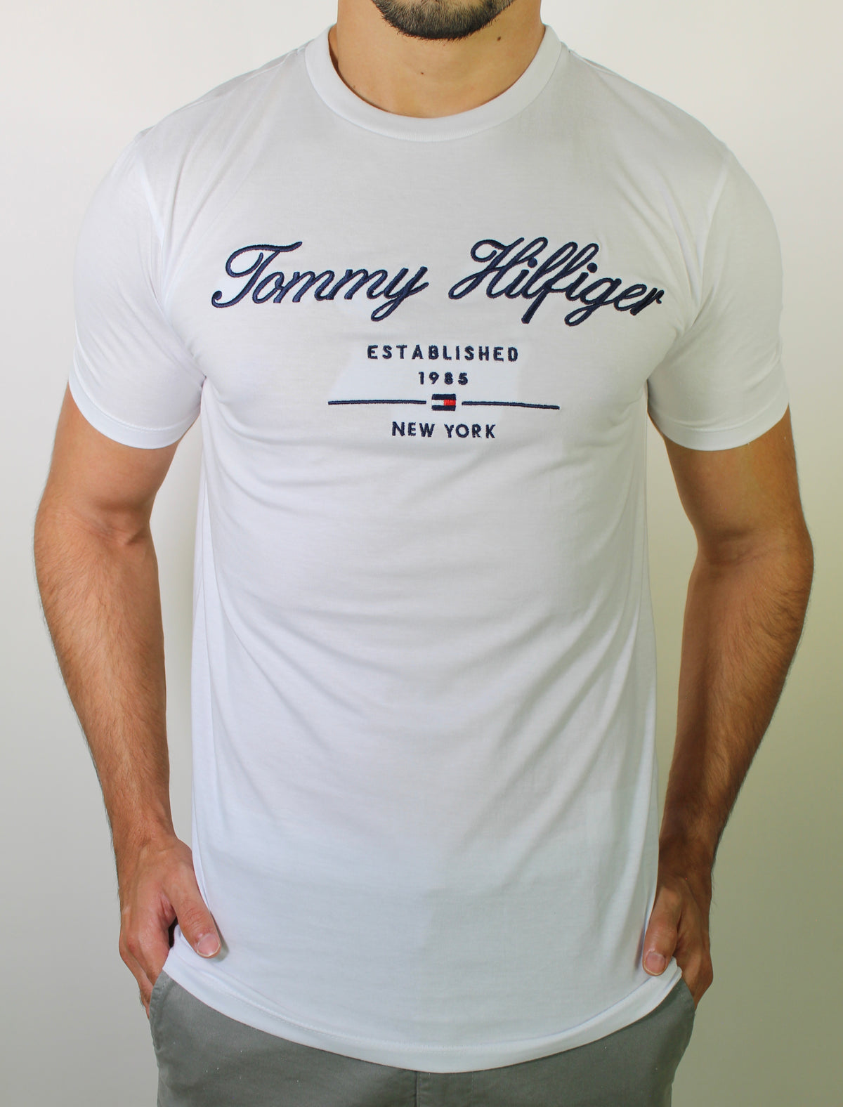 Camiseta TH Tommy Established 1985 NY - Branca